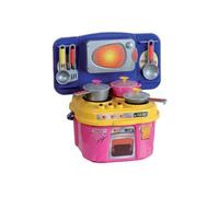 jeu imitation Enfant : cuisine toute équipée sons différents - plaques de cuisson et micro-onde- accessoires