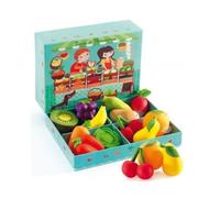 Jeu Imitation marchande : Fruits et legumes Louis et Clementine - Set Jouet Fille et 1 Carte