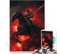 Jeu intellectuel Jouet Cavalerie du Guerrier Noir Puzzles 1000 pièces pour Adolescents 50x75cm Cadeau d'anniversaire pour Les Personnes de 14 Ans et Plus