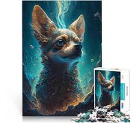 Jeu intellectuel Mythe du Chien Chihuahua Puzzle Adulte 1000 pièces 38x52cm Chaque pièce est Unique - Jeu Familial Stimulant et Amusant