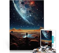 Jeu intellectuel Œuvre d'art Cosmos Puzzle pour Adolescents 1000 pièces 26x38cm Chaque pièce est Unique - Jeu Familial Stimulant et Amusant