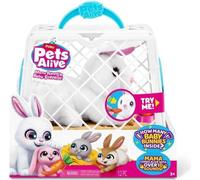 Jeu interactif - ZURU - PETS ALIVE Mama Bunny & Baby - Lapin sonore - 10 sons - Bébés surprises