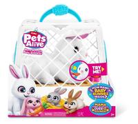 Jeu interactif - ZURU - PETS ALIVE Mama Bunny & Baby - Lapin sonore - 10 sons - Bébés surprises