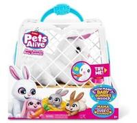 Jeu interactif - ZURU - PETS ALIVE Mama Bunny & Baby - Lapin sonore - 10 sons - Bébés surprises Multicolore G