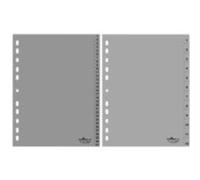 Jeu intercalaire numérique a4 15 chiffres polypro gris durable 6524-10 G