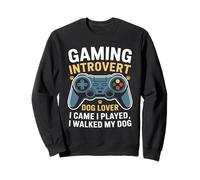 Jeu introverti Dog Lover I Came I Played I Walked My Dog Sweatshirt