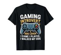 Jeu introverti Dog Lover I Came I Played I Walked My Dog T-Shirt