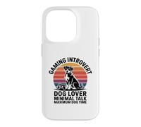 Jeu introverti Dog Time Minimal Talk Maximum Dog Time Coque pour iPhone 14 Pro