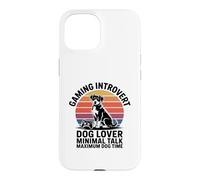 Jeu introverti Dog Time Minimal Talk Maximum Dog Time Coque pour iPhone 15