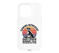 Jeu introverti Dog Time Minimal Talk Maximum Dog Time Coque pour iPhone 15 Pro