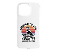 Jeu introverti Dog Time Minimal Talk Maximum Dog Time Coque pour iPhone 15 Pro Max