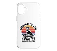 Jeu introverti Dog Time Minimal Talk Maximum Dog Time Coque pour iPhone 16 Plus