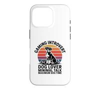 Jeu introverti Dog Time Minimal Talk Maximum Dog Time Coque pour iPhone 16 Pro