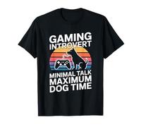 Jeu introverti Minimal Talk Temps Maximum de Chien T-Shirt