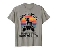 Jeu introverti Minimal Talk Temps Maximum de Chien T-Shirt
