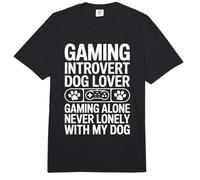 Jeu introverti pour Les Amateurs de Chiens Le Jeu ne Sera jamais Seul avec Mon Chien Comfort Colors Adult Heavyweight T-Shirt