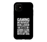 Jeu introverti pour Les Amateurs de Chiens Le Jeu ne Sera jamais Seul avec Mon Chien Coque pour iPhone 11