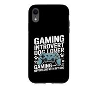 Jeu introverti pour Les Amateurs de Chiens Le Jeu ne Sera jamais Seul avec Mon Chien Coque pour iPhone XR