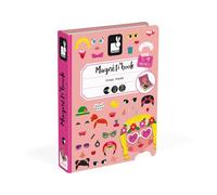 Janod Jouet éducatif Magneti'book Crazy Faces pour filles 3-8 ans Multicolore