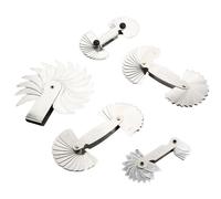 Jeu jauges rayon précision, outil de mesure d'arc en acier allié for l'inspection du filetage et du rayon(R52-100mm)