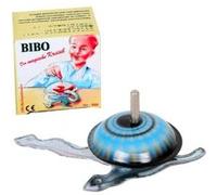 Jeu jouet ancien toupie magique 2 serpents en tôle aimanté toupie indienne fer G