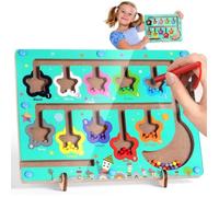 Jeu Labyrinthe Magnétique Enfant - City Maze - Jouets Montessori - Motricité Fine - 10 Couleurs - Mixte - 3 ans+