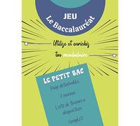 Jeu Le Baccalauréat - Utilise et enrichis ton vocabulaire: Cahier d’activité I Le Jeu du Petit Bac I Jeu de Société pour enfants et adultes I Carnet ... en famille, avec des enfants ou entre amis