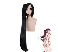 Jeu LOL Akali Cosplay perruque LOL Sexy stagiaire infirmière Akali Cosplay cheveux noir queue de cheval cheveux synthétiques femmes chapeaux