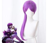 Jeu LOL Evelynn Cosplay perruques agonie étreinte femmes violet queue de cheval cheveux Halloween noël Cosplay perruques