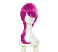 Jeu LOL personnage KDA Ahri Akali Evelynn Kaisa Cosplay perruque de cheveux résistant à la chaleur synthétique Cosplay perruque + perruque casquette Cosplay fête rose rouge
