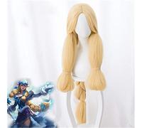 Jeu Lol Snowday hiver merveille Soraka Cosplay perruque le Starchild Soraka jaune perruque de cheveux synthétiques Halloween carnaval perruques