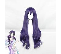 Jeu Lovelive! Perruque Cosplay Tojo Nozomi Violet Long Curl Cheveux Fibre résistante à la chaleur Anime Costume Play Wigs Perucas KU7157