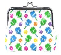 Jeu ludique Bleu Vert Femmes Mignon Portefeuille En Cuir Kiss Lock Boucle Petite Pochette Porte-monnaie, Jeu ludique Bleu Vert, Jeu ludique Bleu Vert