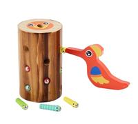Jeu Magnet Magnet - Playsets d'apprentissage préscolaire éducatif, jouet de capture interactif | Classification de couleur jeu d'oiseaux en bois avec pinces, activité motrice inspirée du Mont