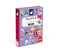 Janod – Jeu Magnéti'Book Princesses – 55 magnets – Violet