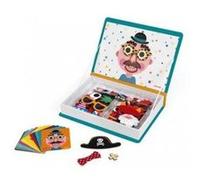 Jeu Magnetique Crazy Faces Garcon, Visages Rigolos 70 magnets - Coffret Tableau creatif - Set Jouet Educatif puzzle enfant et carte