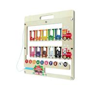 Jeu magnétique de Couleurs et de nombres - Jeu éducatif de Chiffres et Couleurs,Planche d'association | Dès 2 Ans pour Voyage Scolaire