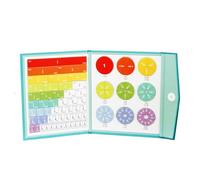 Jeu Magnétique de Fractions,Puzzle Fraction Magnétique,Disque de Fractions MagnéTiques,Magnetic Fraction Educational Puzzle,Matériau Montessori,Matériel D'apprentissage des Mathématiques