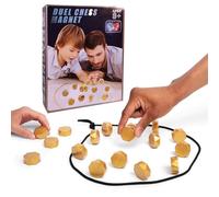Jeu MagnéTique,Magnetic Chess Game,Jeu De StratéGie Portable avec 20 Pierres MagnéTiques RéSistantes, Jeux MagnéTiques pour Enfants, Jeux De Bureau pour RéUnions De Famille (1 Ensemble)