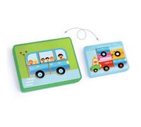Jeu magnétique Mix et match Véhicules Djeco