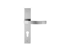 JEU MANIVELLE AVEC PLAQUE ET FENÊTE SERRURE ALU-ZAMAK