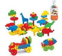 Marioinex 900208 Waffle Bloque Les Mix, 100 pièces, Multicolore