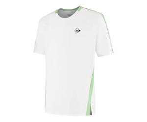 Jeu Masculin Dunlop Tee 2 - Blanc/Vert Clair | Performance Tennis T-Shirt