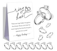 Jeu minimaliste de chasse aux anneaux, décoration de fête prénuptiale, jeu de fête de mariage, jeux de fiançailles, chasse au trésor pour enterrement de vie de jeune fille, cadeaux de fête prénuptiale