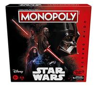 Jeu Monopoly Édition Disney Star Wars Côté obscur, Jeu de Plateau Familial pour Enfants à partir de 8 Ans, Cadeau Star Wars