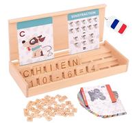 Jeu Montessori en Bois 3-8 Ans - Apprendre à Lire, Écrire & Compter - Cadeau Éducatif Enfant Fille Garçon - MONTINATUR