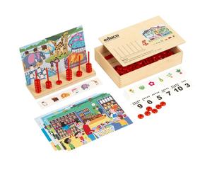 Jeu Montessori pour Apprendre à Compter jusqu'à 10 - Activité Mathématique Interactif