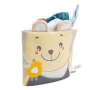 Jeu MSD Livre Souple, avec de nombreuses activités, jeu pour enfants avec des images en couleur et en noir et blanc, avec un crochet pour poussette, jeu de promenade, différents tissus, 0 mois +