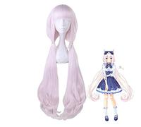 Jeu Nekopara Chocolat vanille longue perruque Cosplay Costume femmes résistant à la chaleur cheveux synthétiques Halloween fête jeu de rôle perruques W-9129