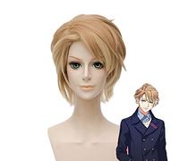 Jeu New Hand Tour A3! Perruque de Cosplay Chigasaki Itaru courte brun Blonde Ombre perruques de cheveux synthétiques résistantes à la chaleur